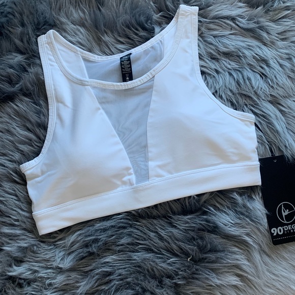 90 Degree By Reflex Other - sexy 90 degree white mesh sports bra size m 90 Degree By Reflex Other - sexy 90 degree white mesh sports bra size m
